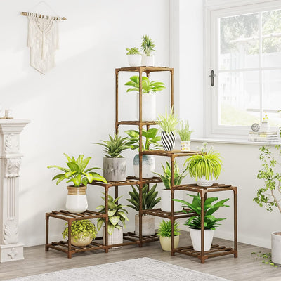 bamboo indoor plant stand Bamboo Customizable Plant Stand – Eco Trade Company