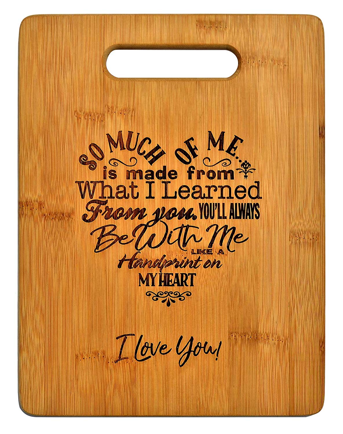 Personalized Treasures Bamboo Cutting Board