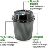 4 Oz Coffee Cup Lids, 500 Leak-Resistant Coffee Lids - Eco Trade Company