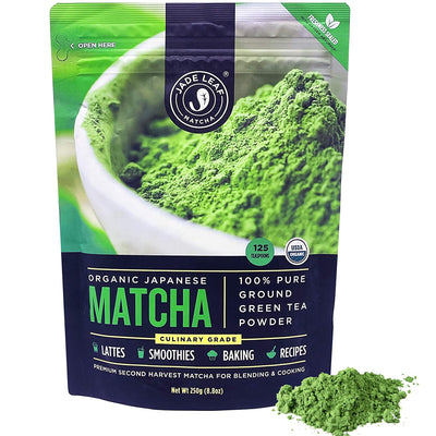 Jade Leaf Matcha Green Tea Powder - Organic, Authentic Japanese Origin - Culinary Grade - Eco Trade Company
