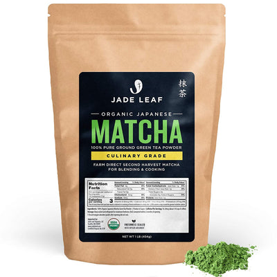Jade Leaf Matcha Green Tea Powder - Organic, Authentic Japanese Origin - Culinary Grade - Eco Trade Company