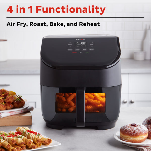 5-Quart Single Basket 4-in-1 Air Fryer Oven with Clearcook Window
