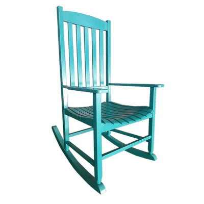 Outdoor Wood Porch Rocking Chair, Weather Resistant Finish - Eco Trade Company