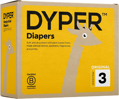 Bamboo Baby Diapers, Natural Ingredients, Cloth Alternative, Day & Overnight Plant-Based Eco-Friendly Hypoallergenic for Sensitive Newborn Skin - Eco Trade Company