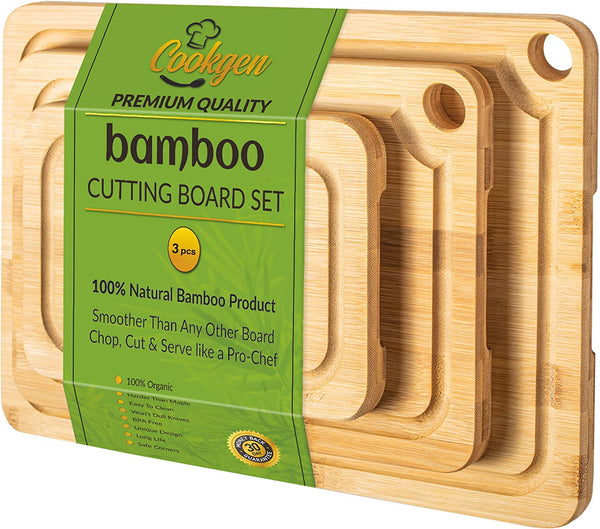 Food Network™ Bamboo & Silicone Cutting Board