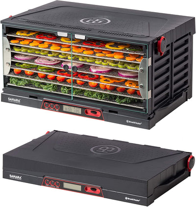 Folding Food Dehydrator, Beef Jerky, Fruit Leather, Vegetable Dryer (Stainless Steel Shelves) - Eco Trade Company