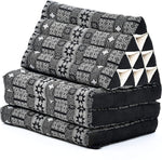 3-Fold Mat with Triangle Cushion – Made of Eco-Friendly Kapok, 67 x 21 inches - Eco Trade Company