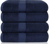 Bamboo Cotton Bath Towels - Natural, Ultra Absorbent and Eco-Friendly 30" X 52" - Eco Trade Company