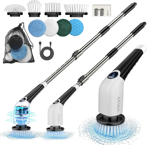 Bathroom Electric Cleaning Trubo Brush Spin Cleaning Scrubber