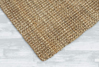 Jute Area Rug Hand Woven by Skilled Artisans, 100% Natural - Eco Trade Company