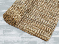 Jute Area Rug Hand Woven by Skilled Artisans, 100% Natural - Eco Trade Company