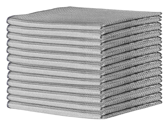 Bamboo Dishcloths & Kitchen Wipe,12 pack,Washable, Reusable, Absorbent  Kitchen Towel set,6x6,White
