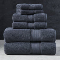 Super Soft USA-Grown Cotton 6 Piece Solid Towel Set - Eco Trade Company