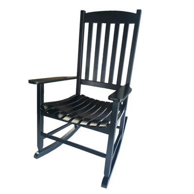 Outdoor Wood Porch Rocking Chair, Weather Resistant Finish - Eco Trade Company