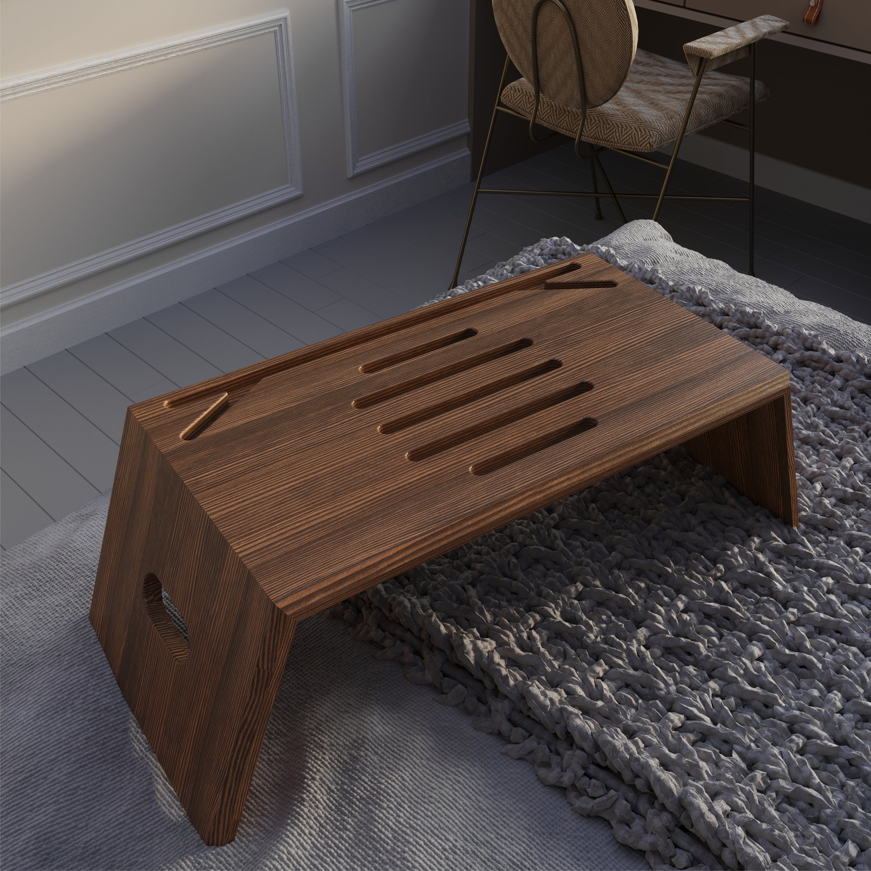Bed table stand top