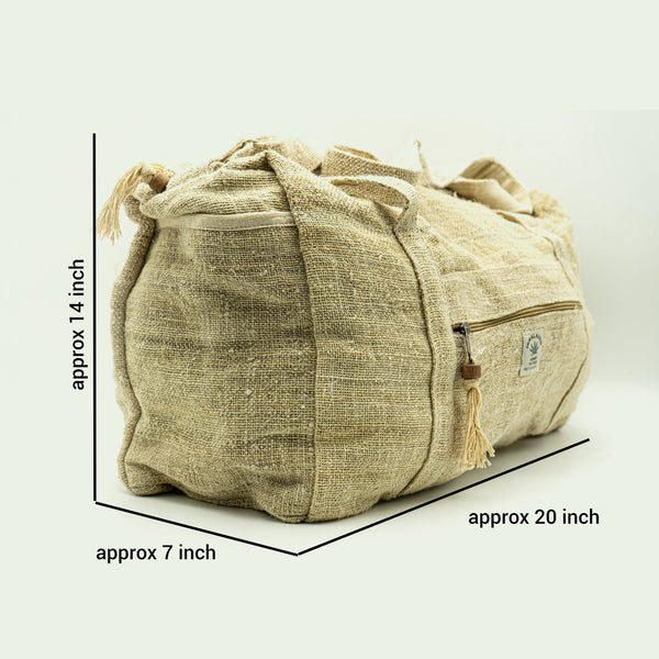 Eco-friendly Hemp Duffle Bags-Handmade Boho Hippie Satchel for Travel and  Carrying Gear-Multipocket & Multipurpose Carryall Bag-Gift for Men